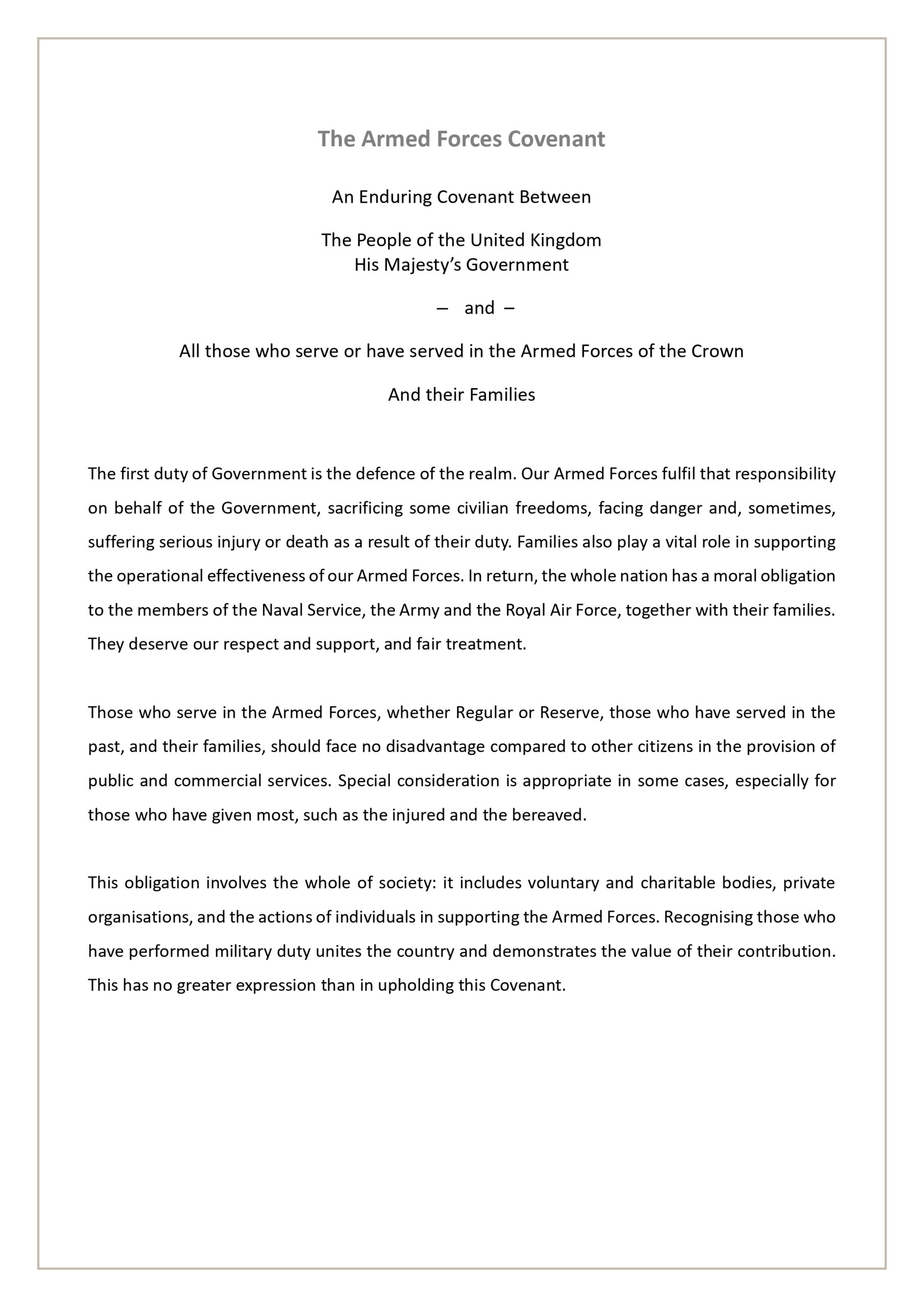 Fox Engineering Safety And Compliance Limited Armed Forces Covenant (1) Page